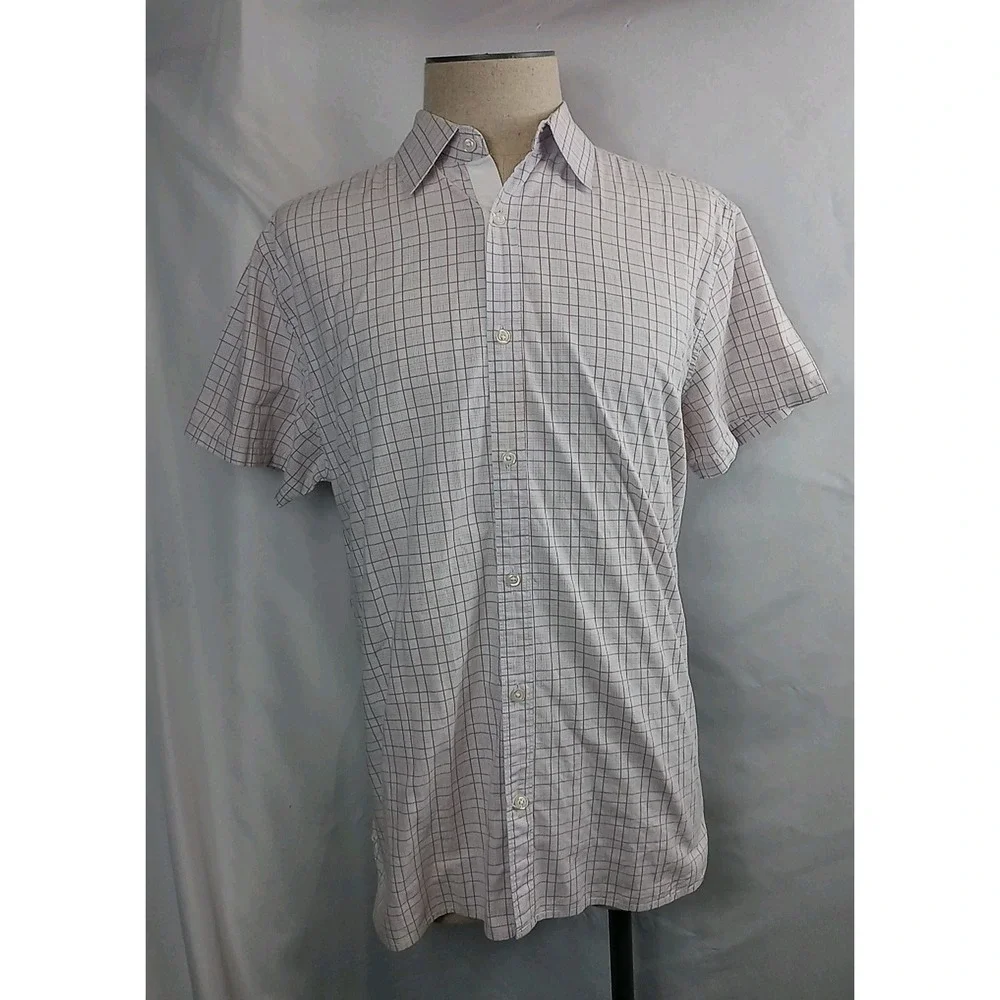 Vintage The Gap Plaid Shirt Men's Size XL Short Sleeve Button Down Gap Shirt - Picture 1 of 10